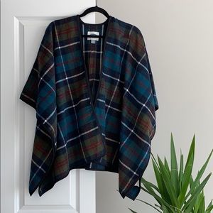 NWOT!! Old Navy Plaid Poncho Styled Cardigan